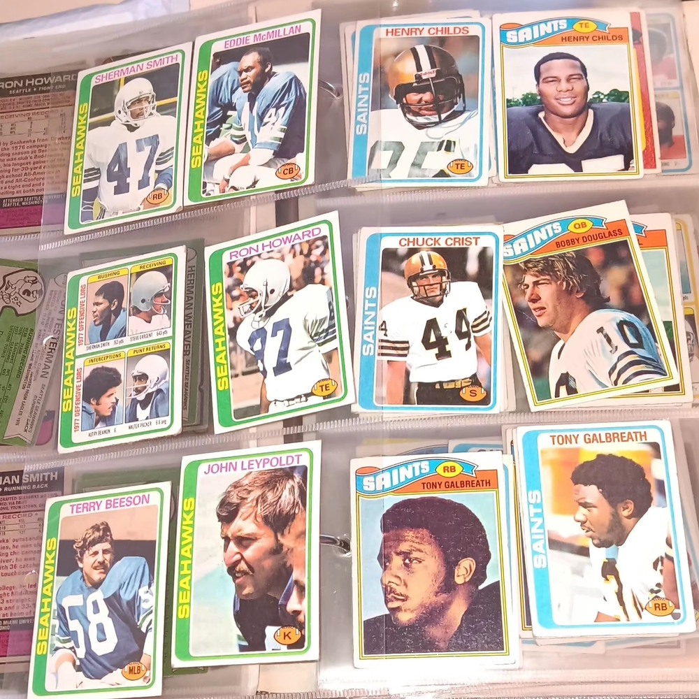 Vintage Baseball Card Lot  Vintage Football Card Lot - Picture 7 of 16